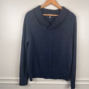 Banana Republic Men’s 100% Pure Merino Wool Pullover‎ Sweater Blue Size Large